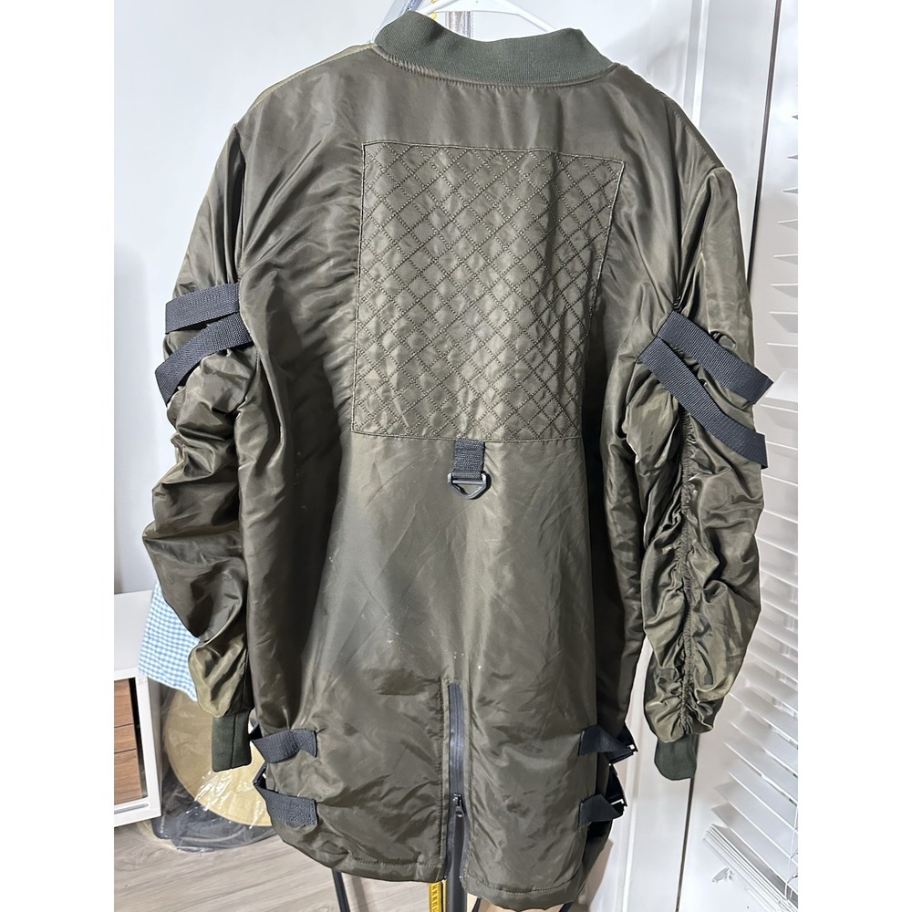 Uncle Ralph Green Military Bomber Jacket Size XL - Picture 2 of 13